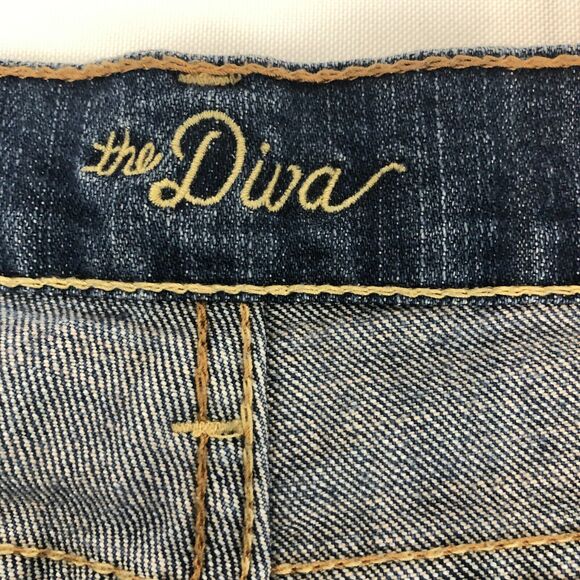 Old Navy Diva Womens Size 8 Regular Denim Blue Stretch Jeans - Picture 6 of 10